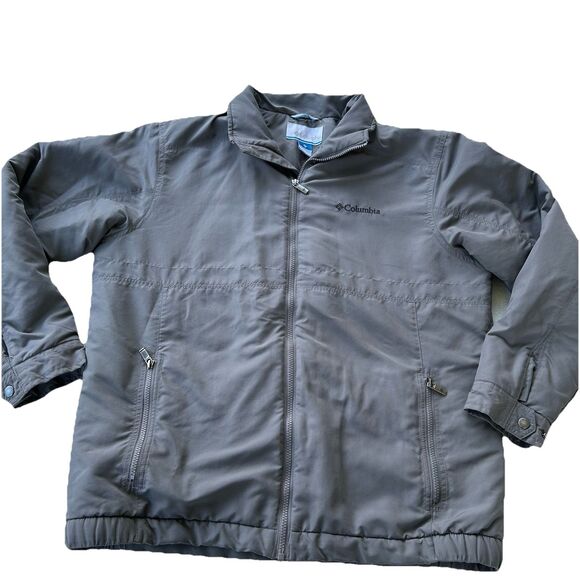 Columbia Mens Winter Jacket Full Zip Fleece Lined  Gray – Size Large - Picture 1 of 8